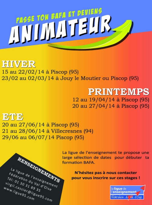 affiche animateur bafa