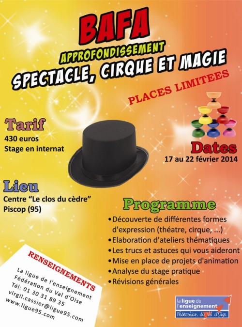 affiche approfondissement bafa